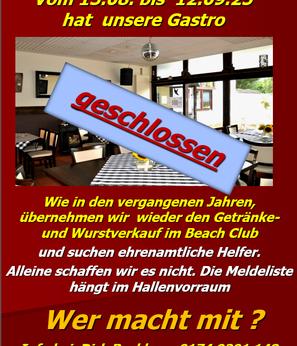 Stella und Dimi haben Urlaub – wir brauchen Dich!